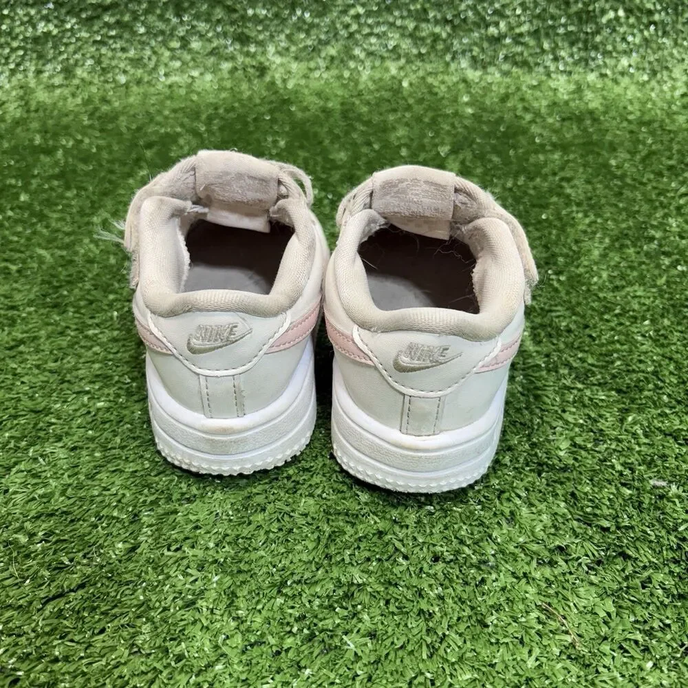 Toddler's Nike Force 1 Low Easyon Phantom/Echo Pink-Summit White FN0236 006 Sz 7